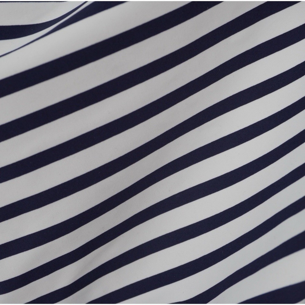 J.Crew Ruched One Shoulder One Piece Navy White Stripe Size 14 Coastal NEW - Picture 5 of 16